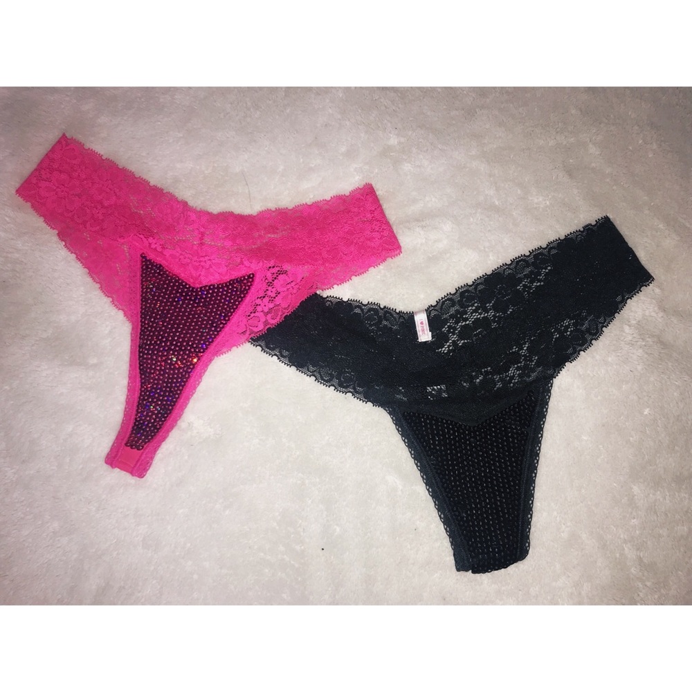 NEW Victoria’s Secret Fashion Show Bling Thongs